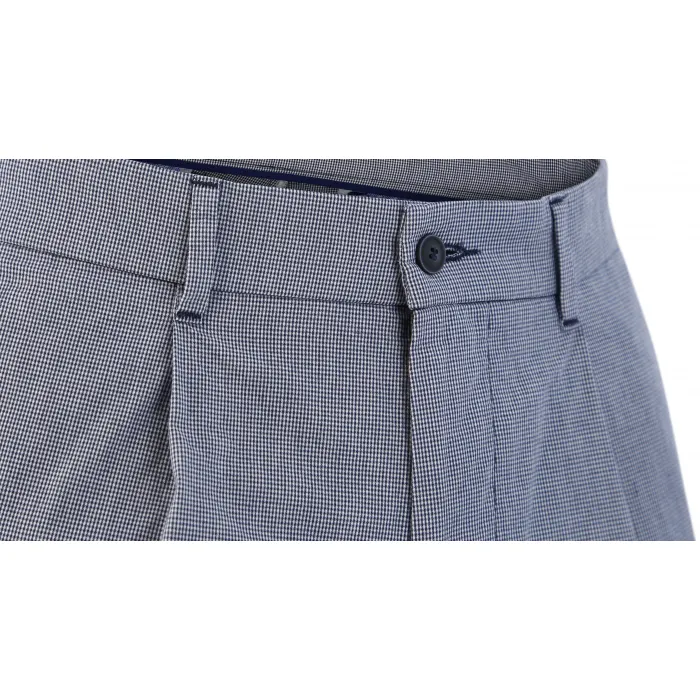 Pantaloni moda Henk ter Horst in cotone a quadri Blu scuro