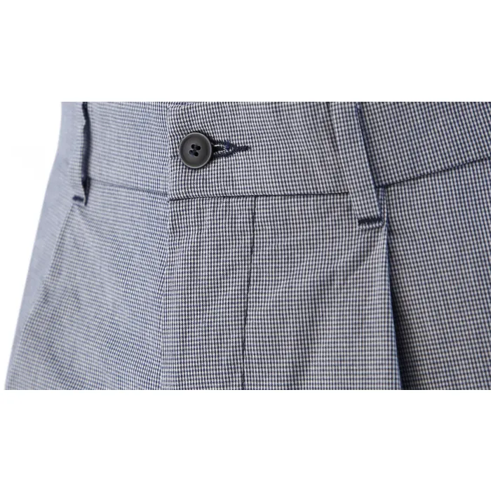 Pantaloni moda Henk ter Horst in cotone a quadri Blu scuro