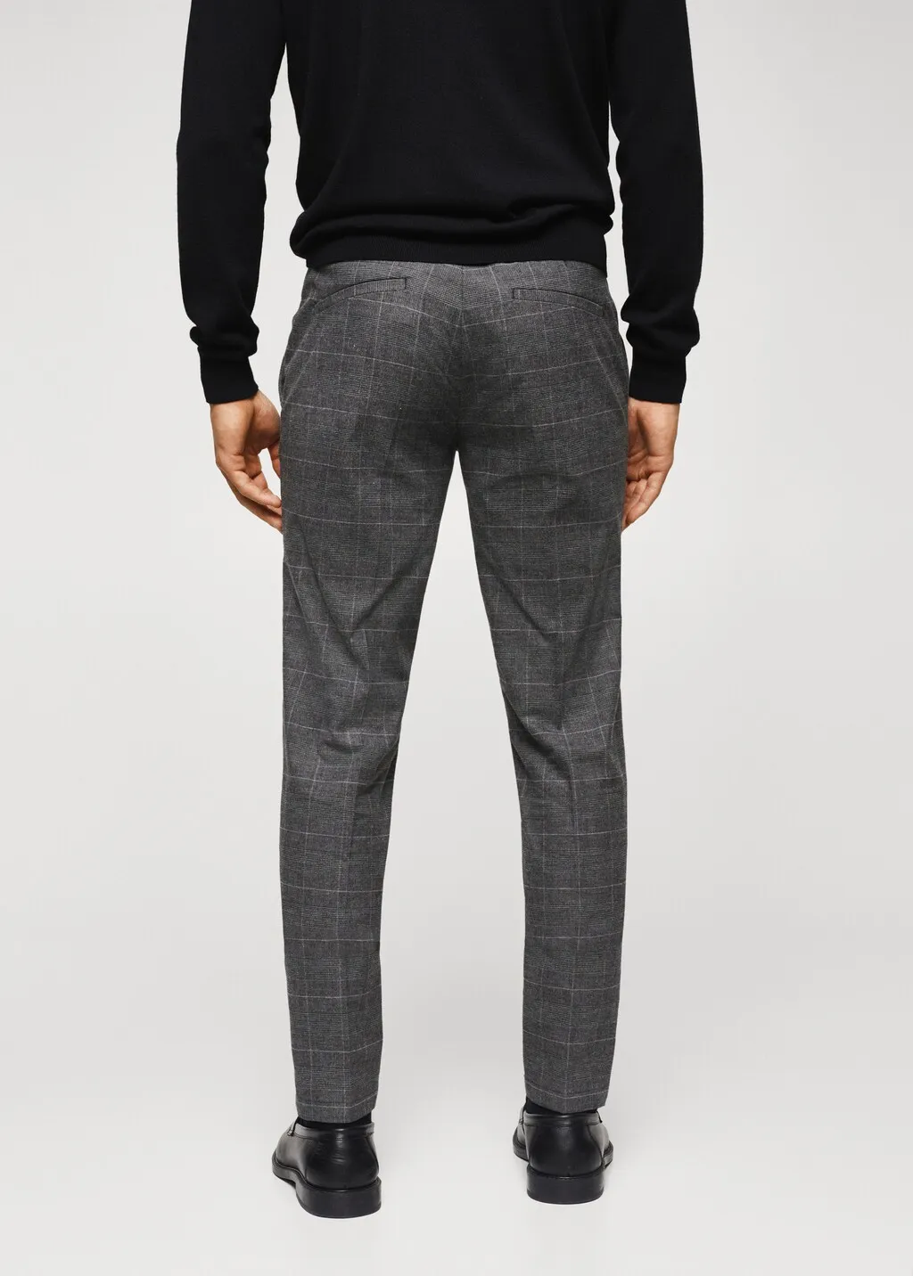 Pantaloni slim fit cotone quadri