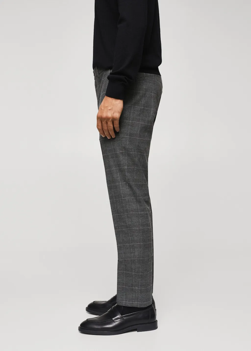 Pantaloni slim fit cotone quadri