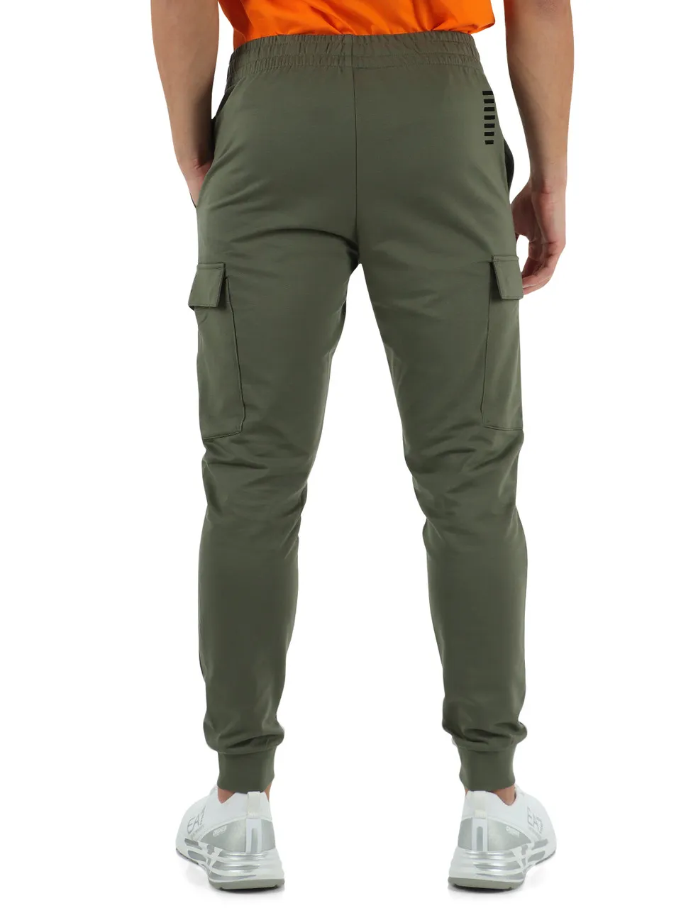 Pantaloni sportivi in cotone con tasche cargo