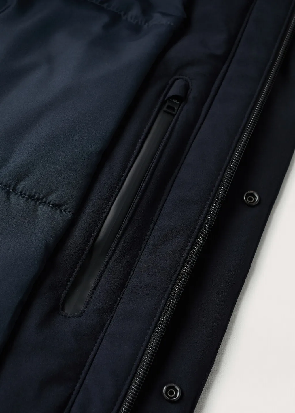 Parka inserti contrasto