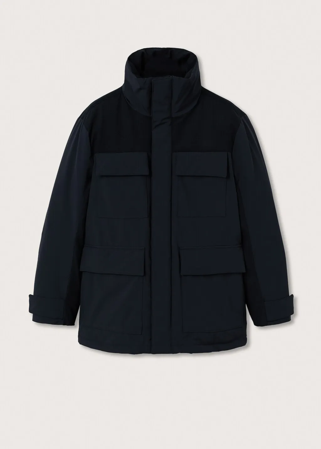Parka inserti contrasto