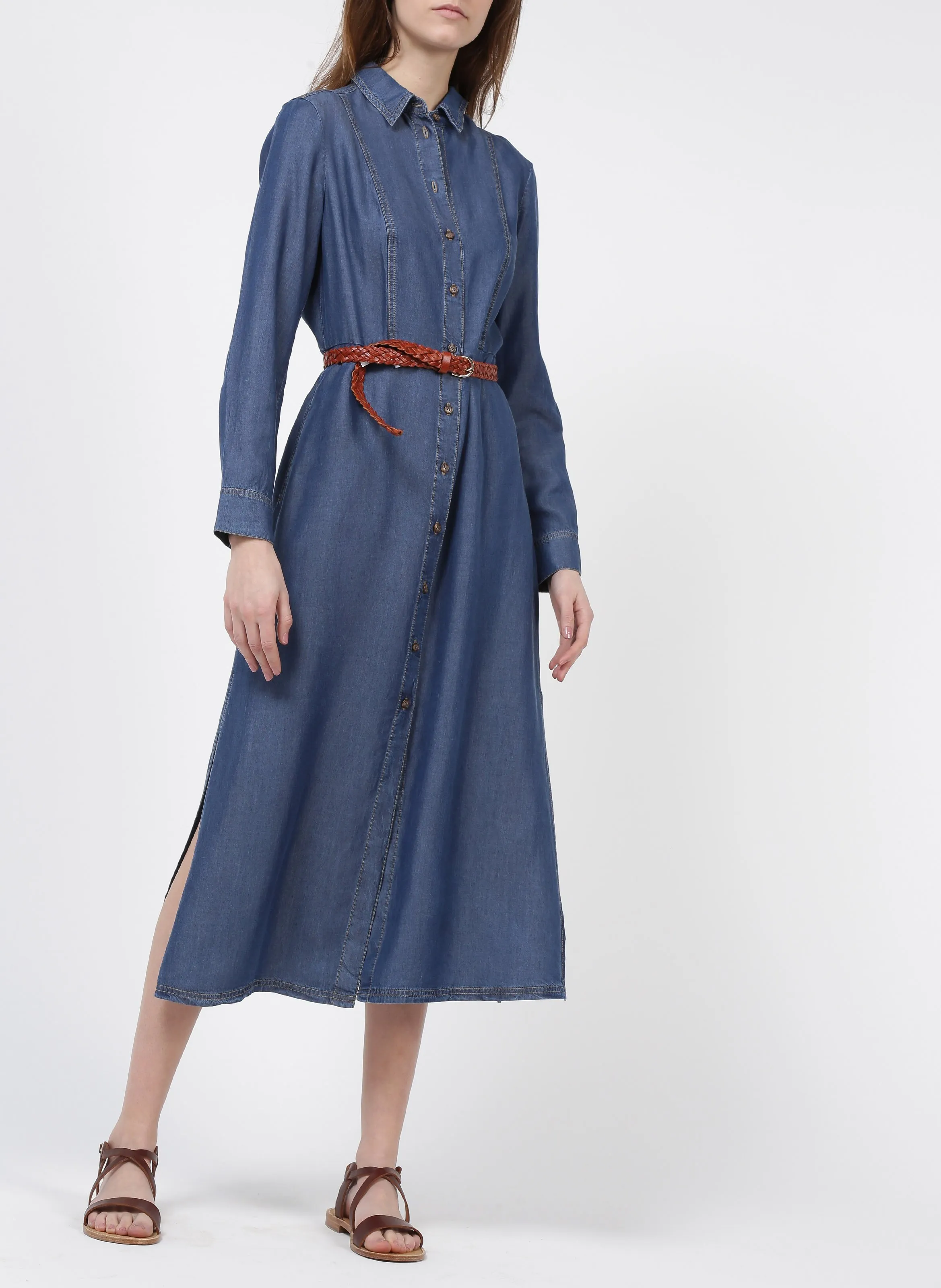  PIECES   Cintura intrecciata in pelle | Marrone