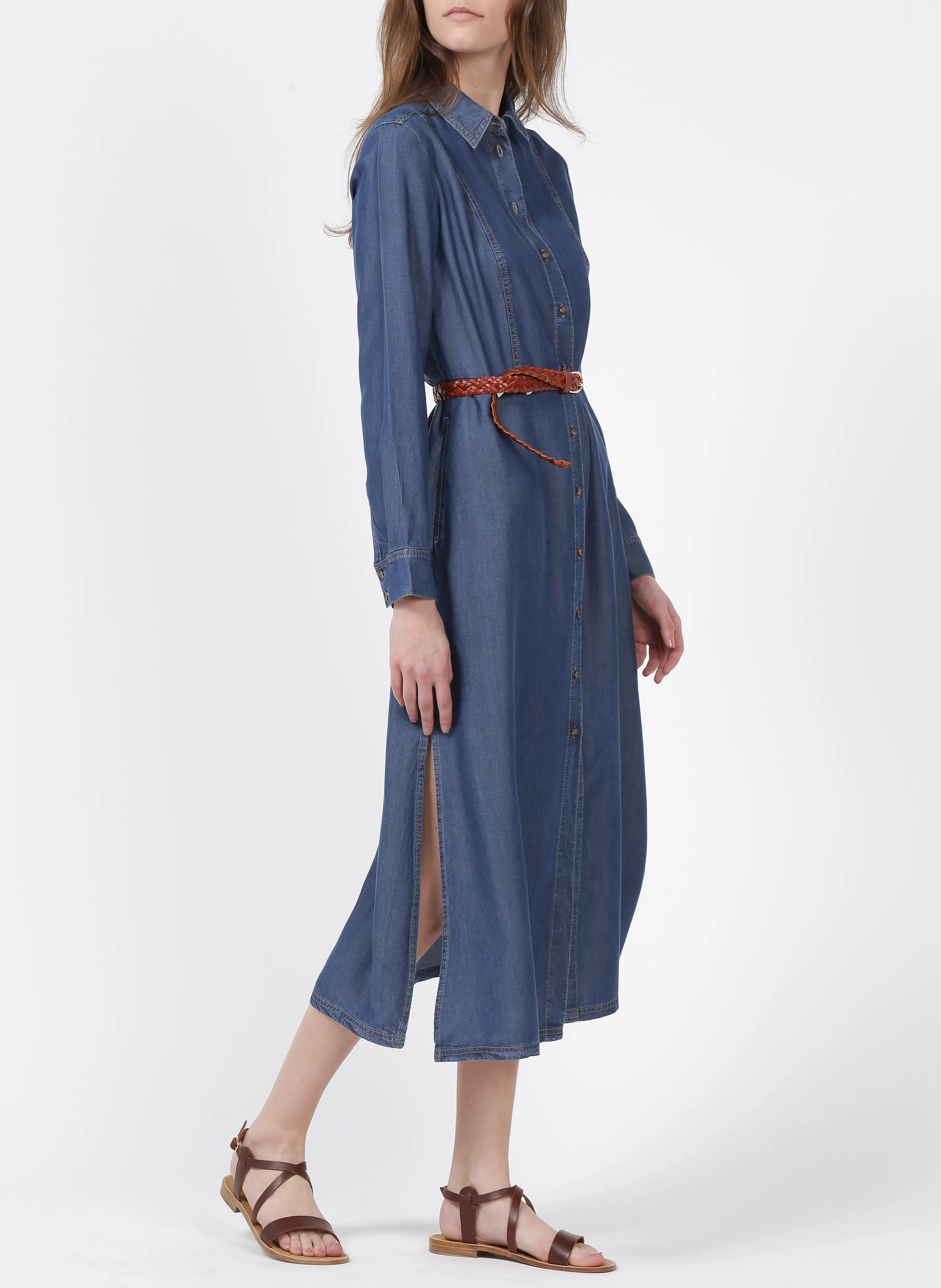  PIECES   Cintura intrecciata in pelle | Marrone