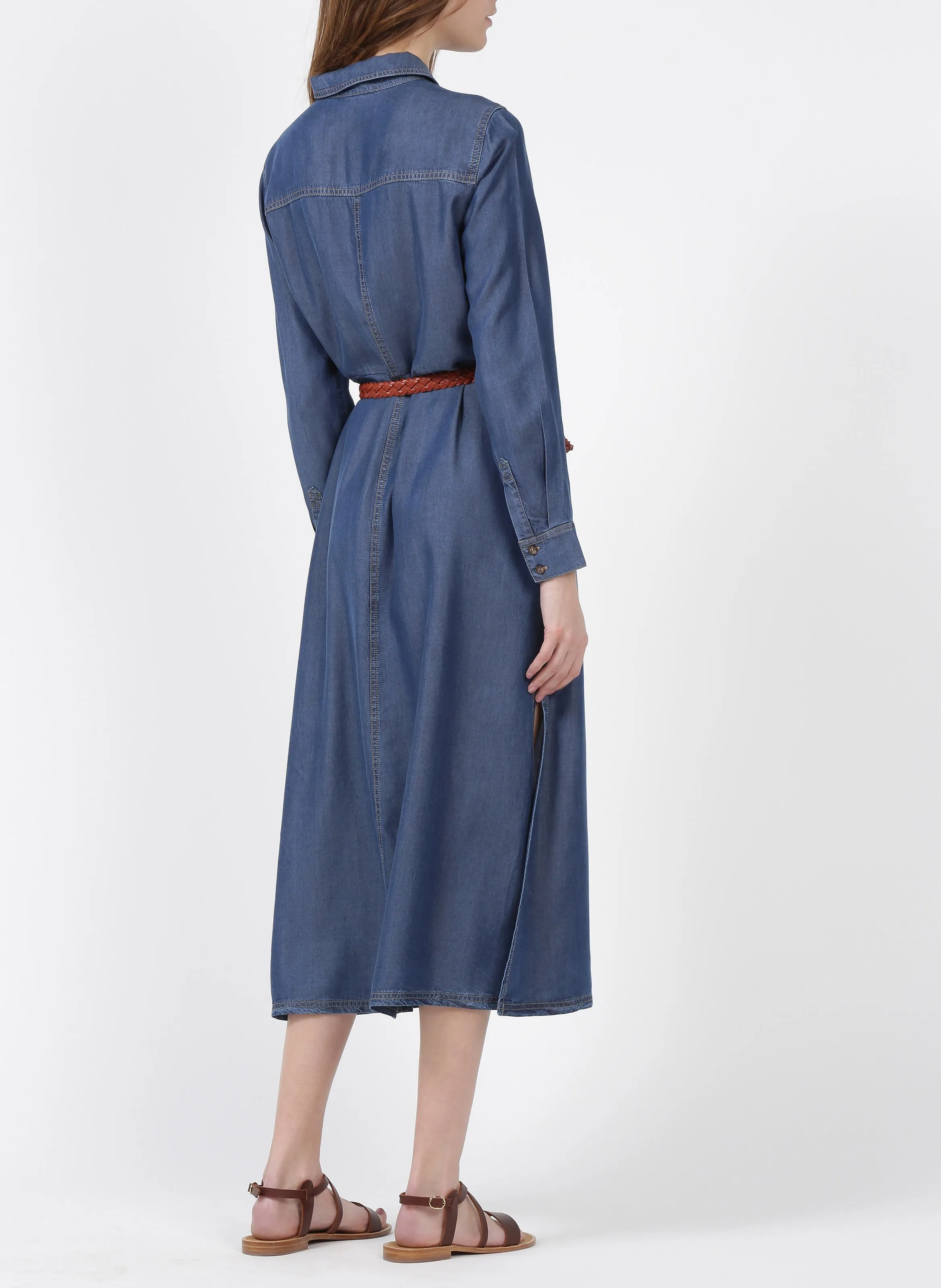  PIECES   Cintura intrecciata in pelle | Marrone