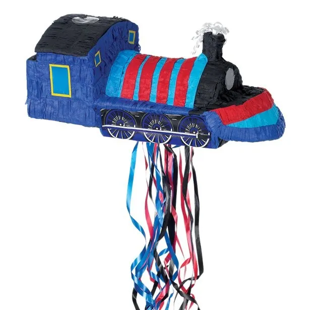 Pinata treno blu 50 x 23 cm
