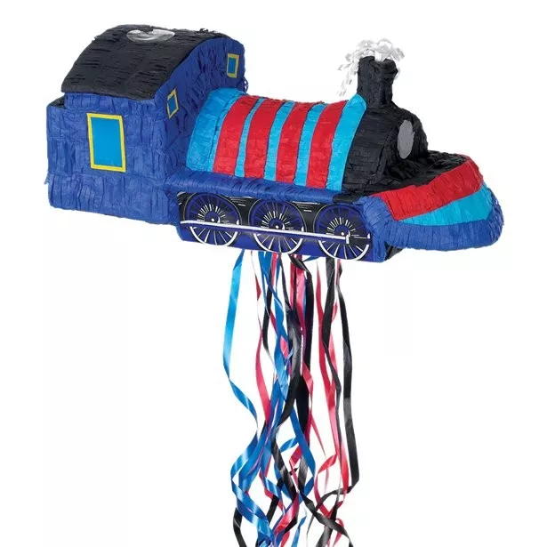 Pinata treno blu 50 x 23 cm