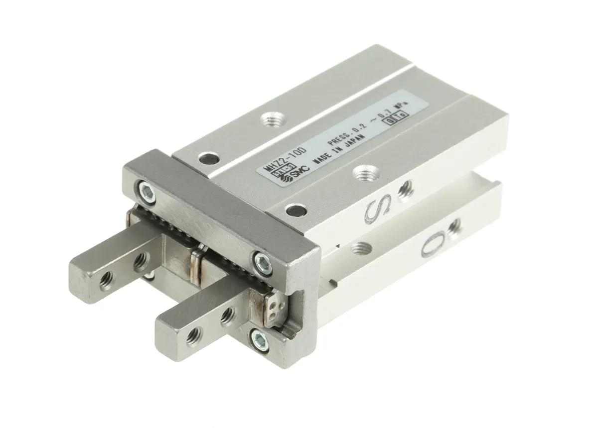 Pinza pneumatica, SMC MHZ2-10D, serie MHZ2, 2 dita, Doppio effetto, 0,7 MPa max, attacco M3 x 0.5, presa parallela