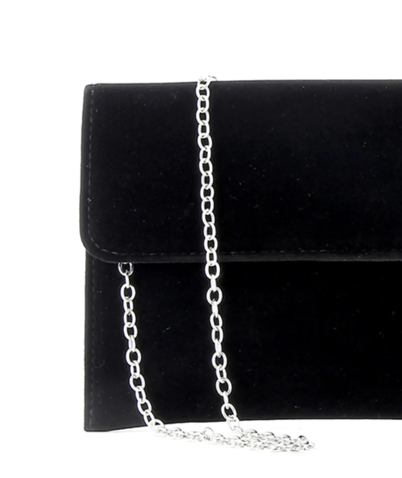 Pochette nera in velluto