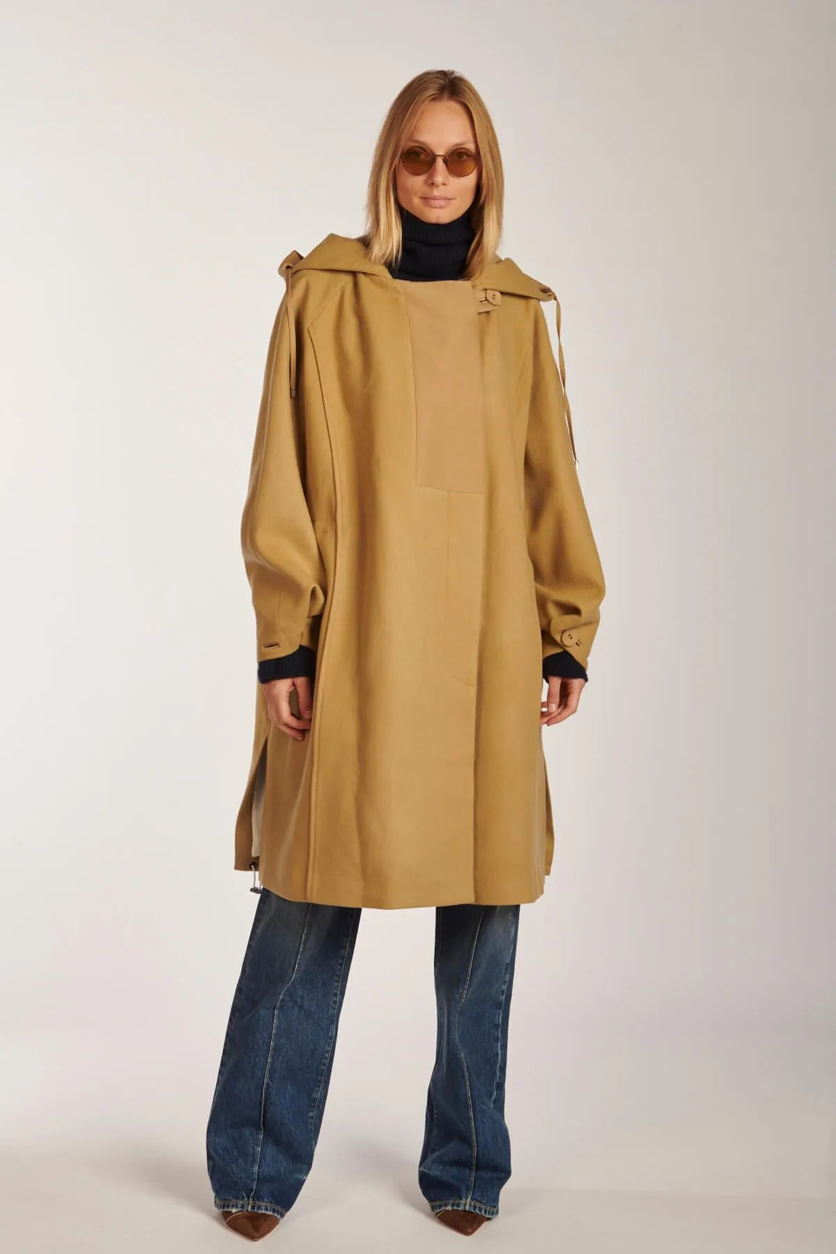 ports 1961 Parka beige con cappuccio    