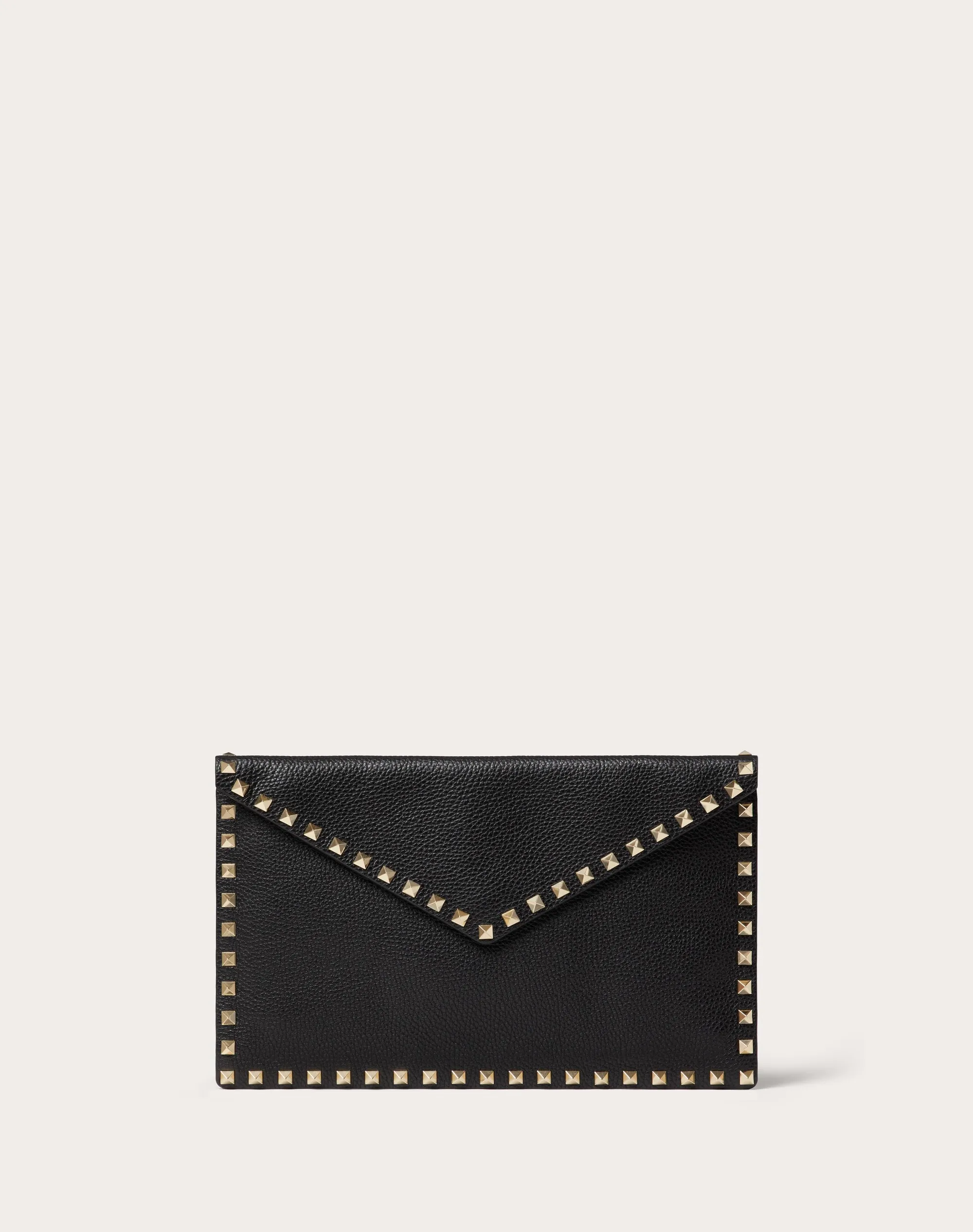 POUCH ROCKSTUD IN VITELLO GRANATO