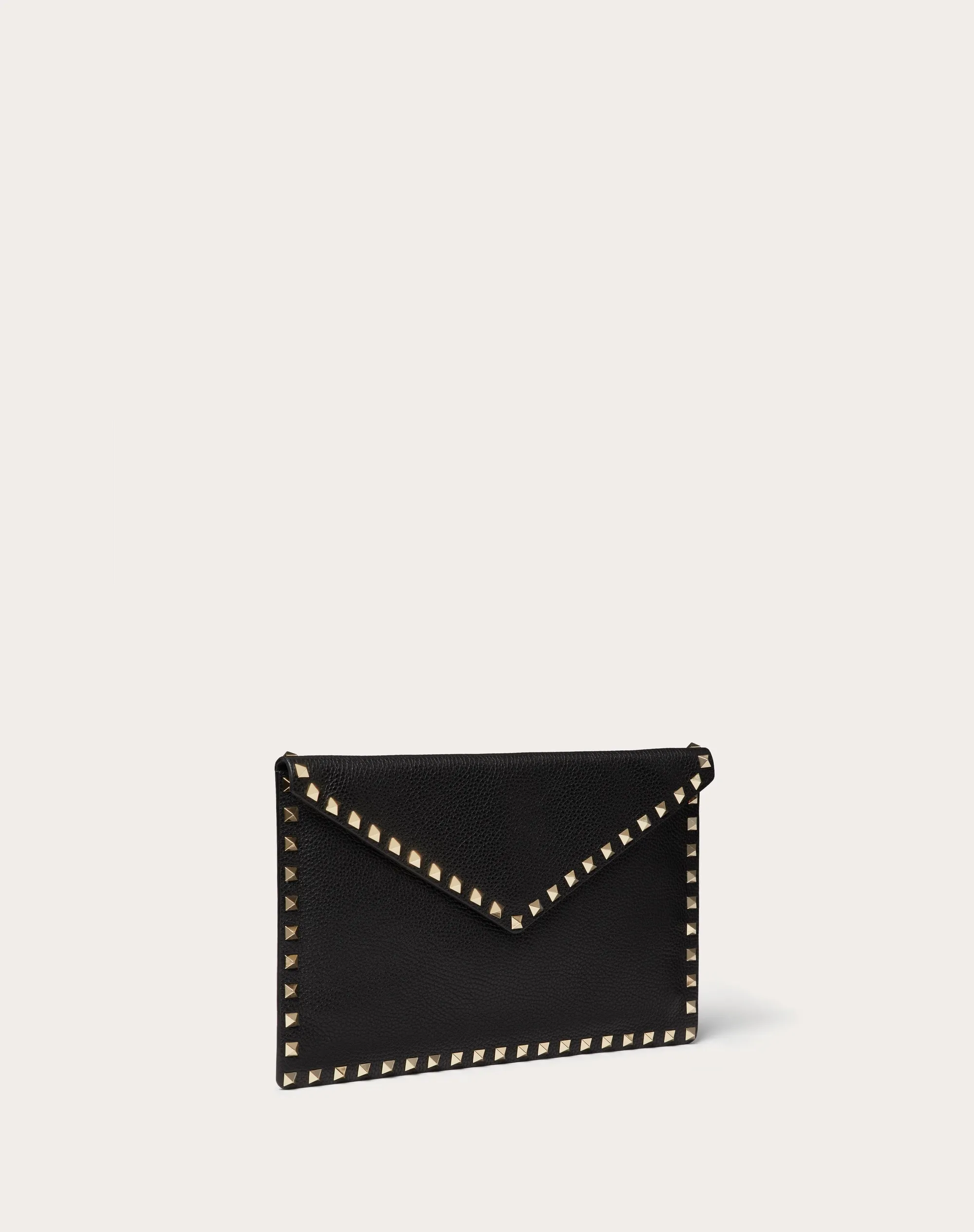 POUCH ROCKSTUD IN VITELLO GRANATO