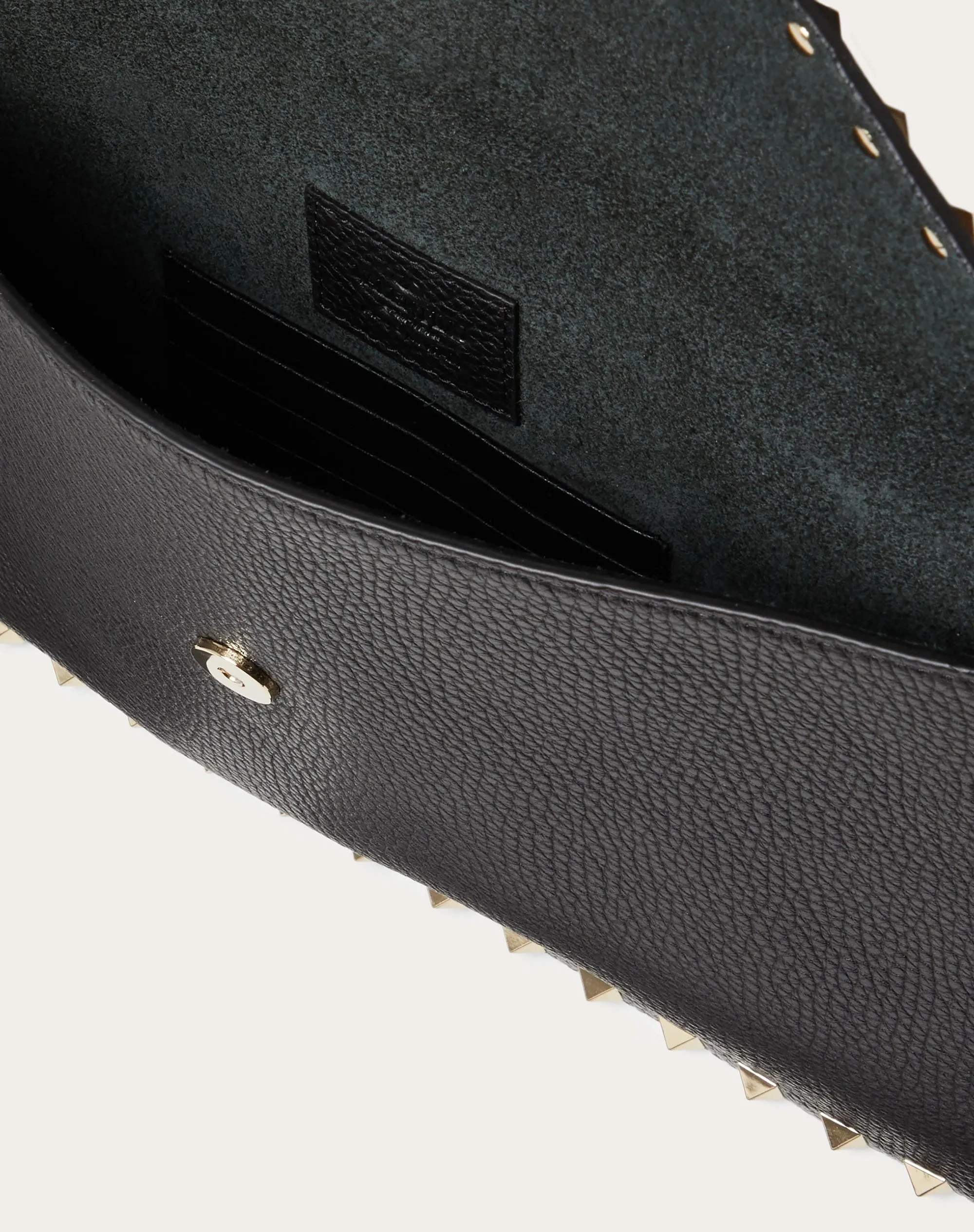 POUCH ROCKSTUD IN VITELLO GRANATO
