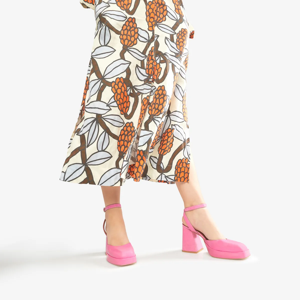 Pumps Rosa con Cinturino