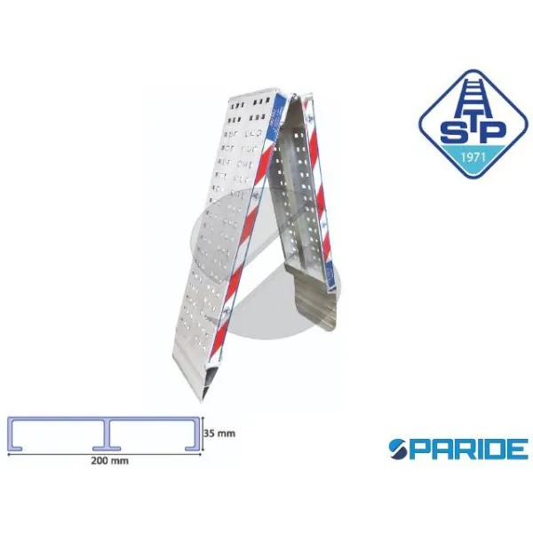 RAMPA DA CARICO PIEGHEVOLE L 2000 MM H35\P20