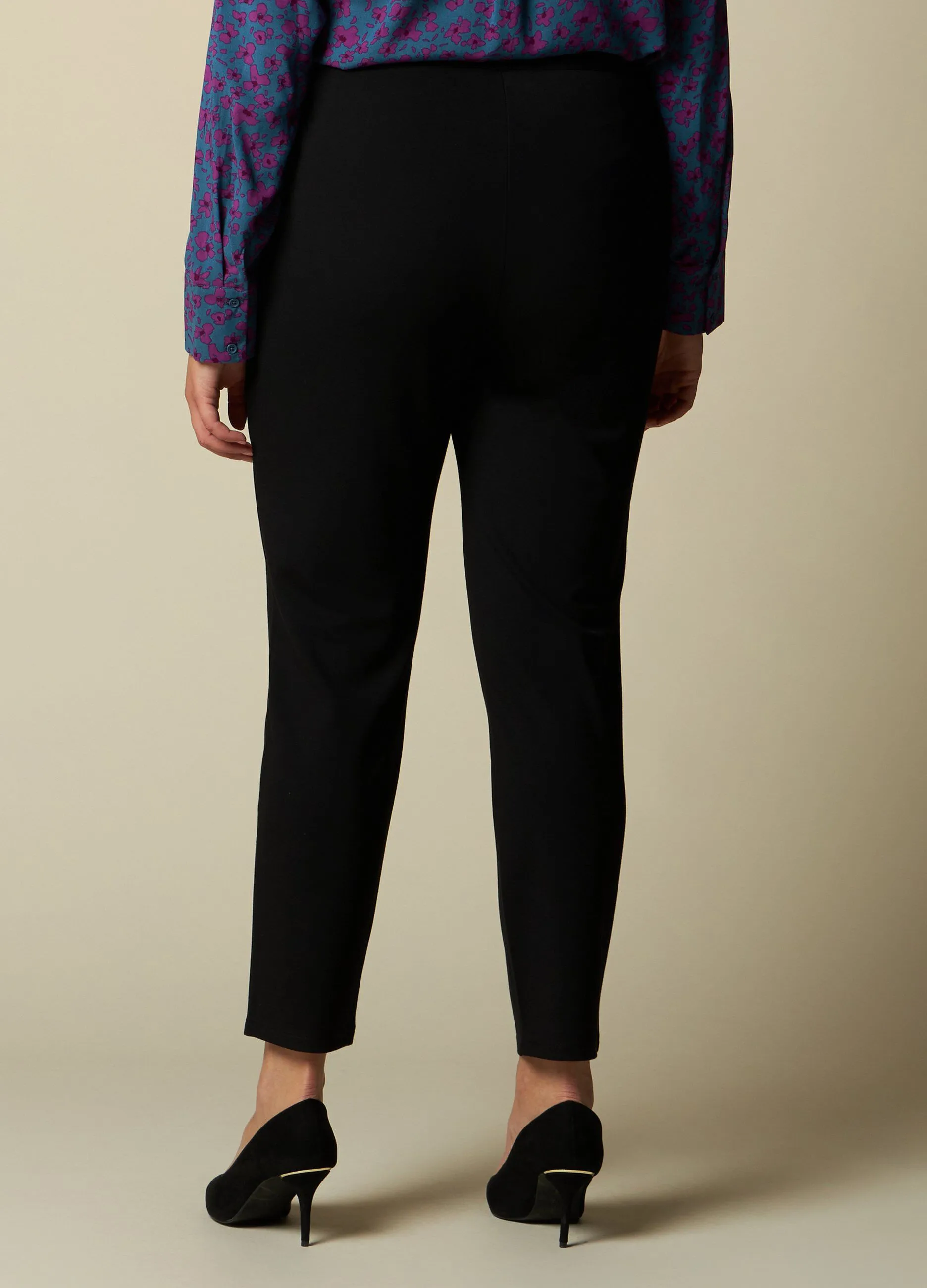 ROSA THEA  Pantaloni in misto viscosa stretch donna curvy