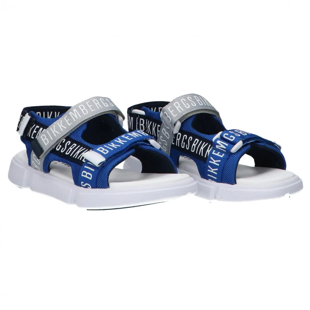 Sandalo velcro royal Azzurro