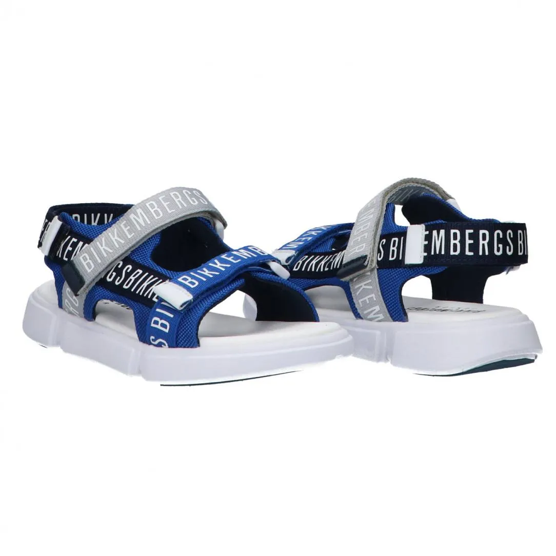 Sandalo velcro royal Azzurro