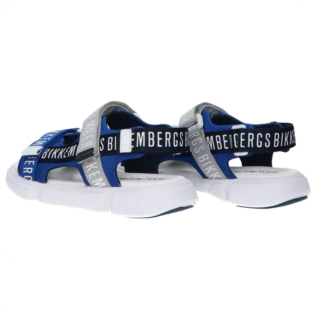 Sandalo velcro royal Azzurro