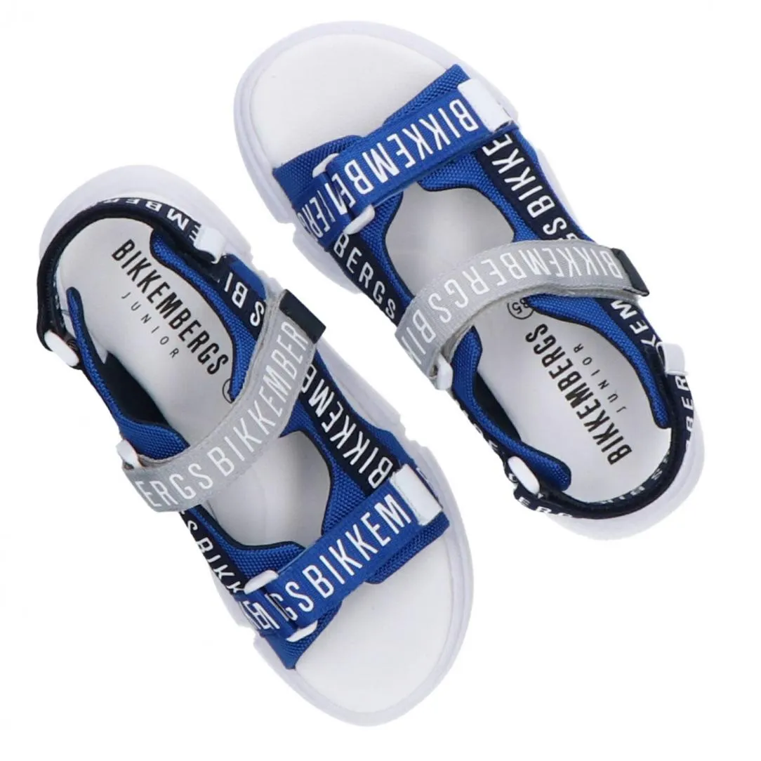 Sandalo velcro royal Azzurro
