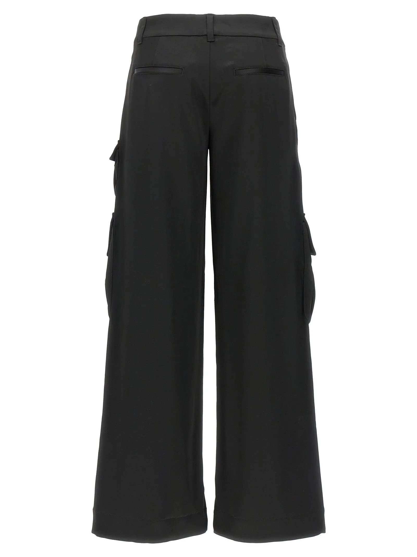 Satin Toybox Cargo Pantaloni Nero