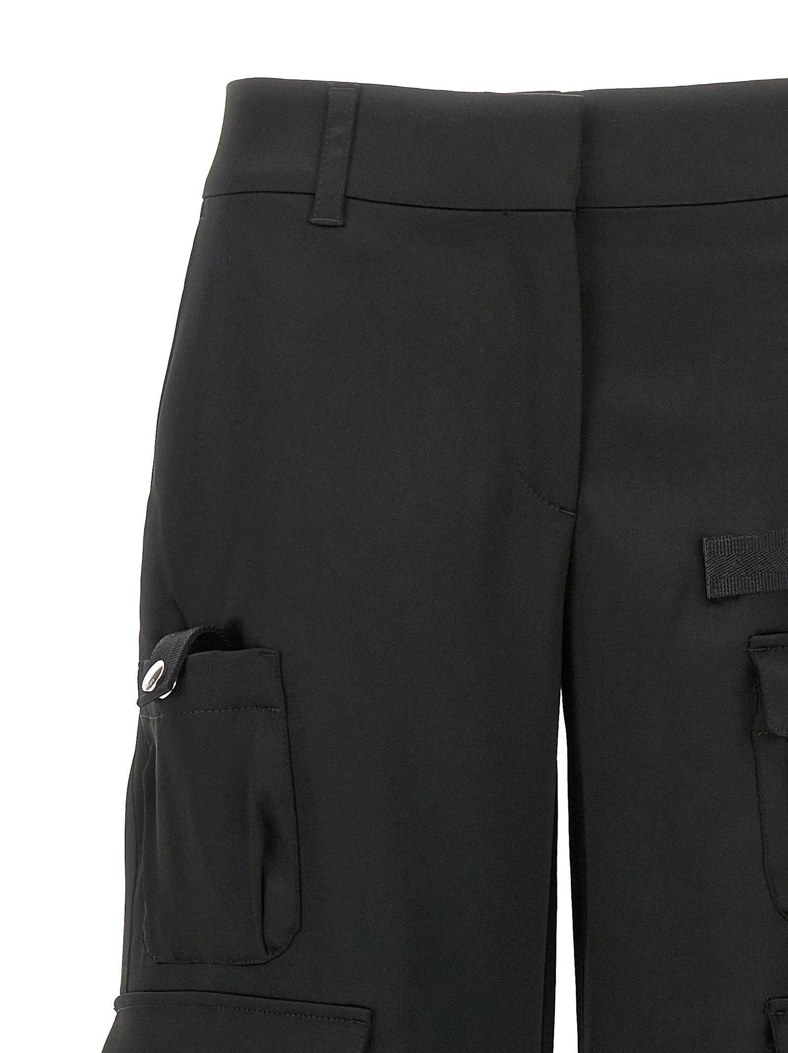 Satin Toybox Cargo Pantaloni Nero