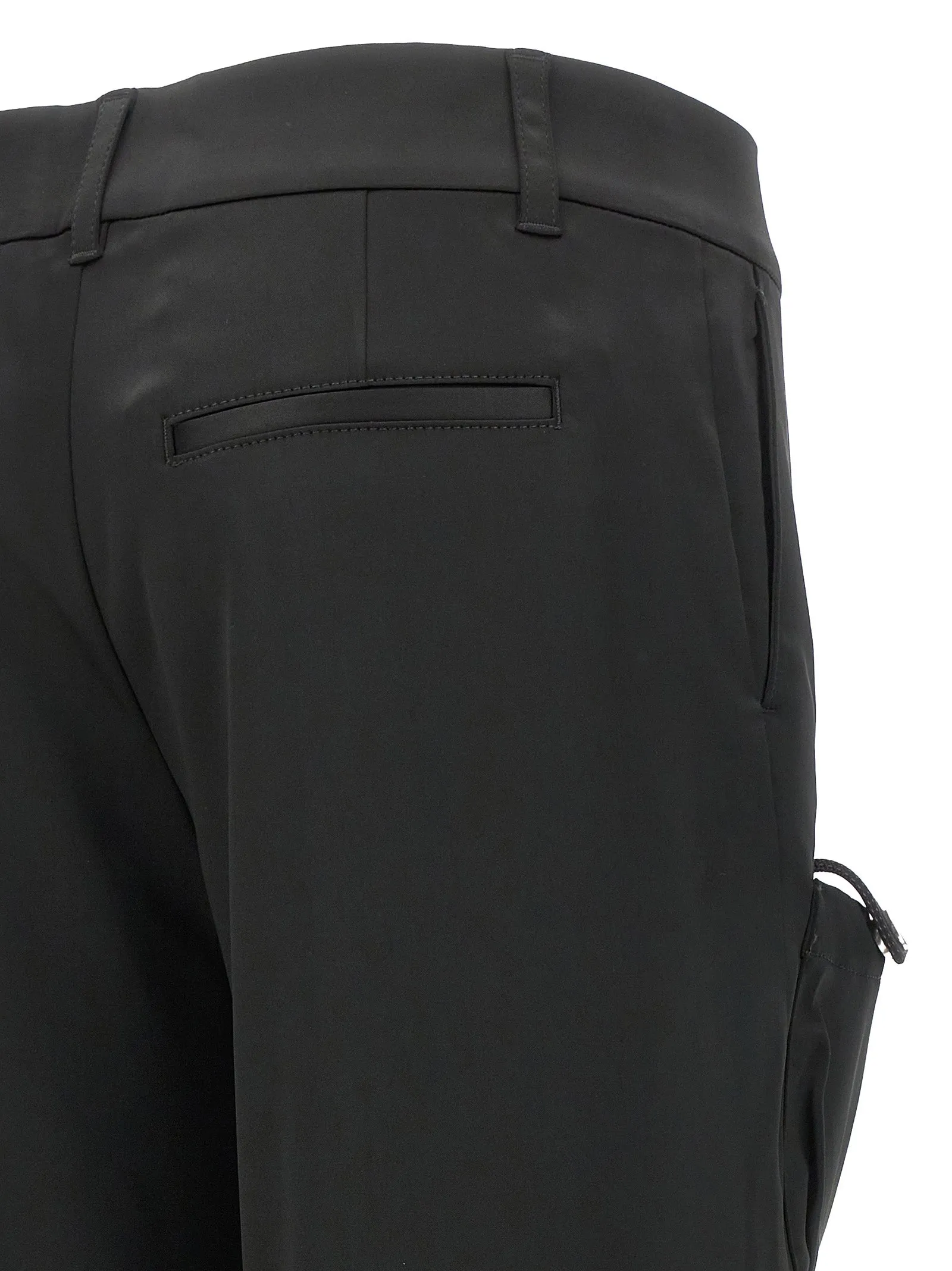 Satin Toybox Cargo Pantaloni Nero