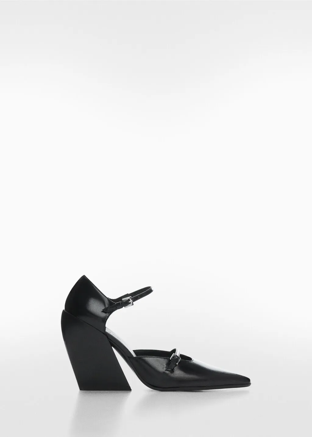 Scarpe pelle tacco blocco