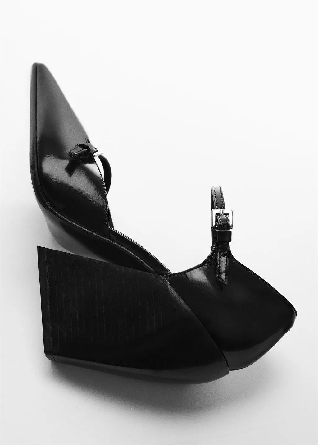 Scarpe pelle tacco blocco