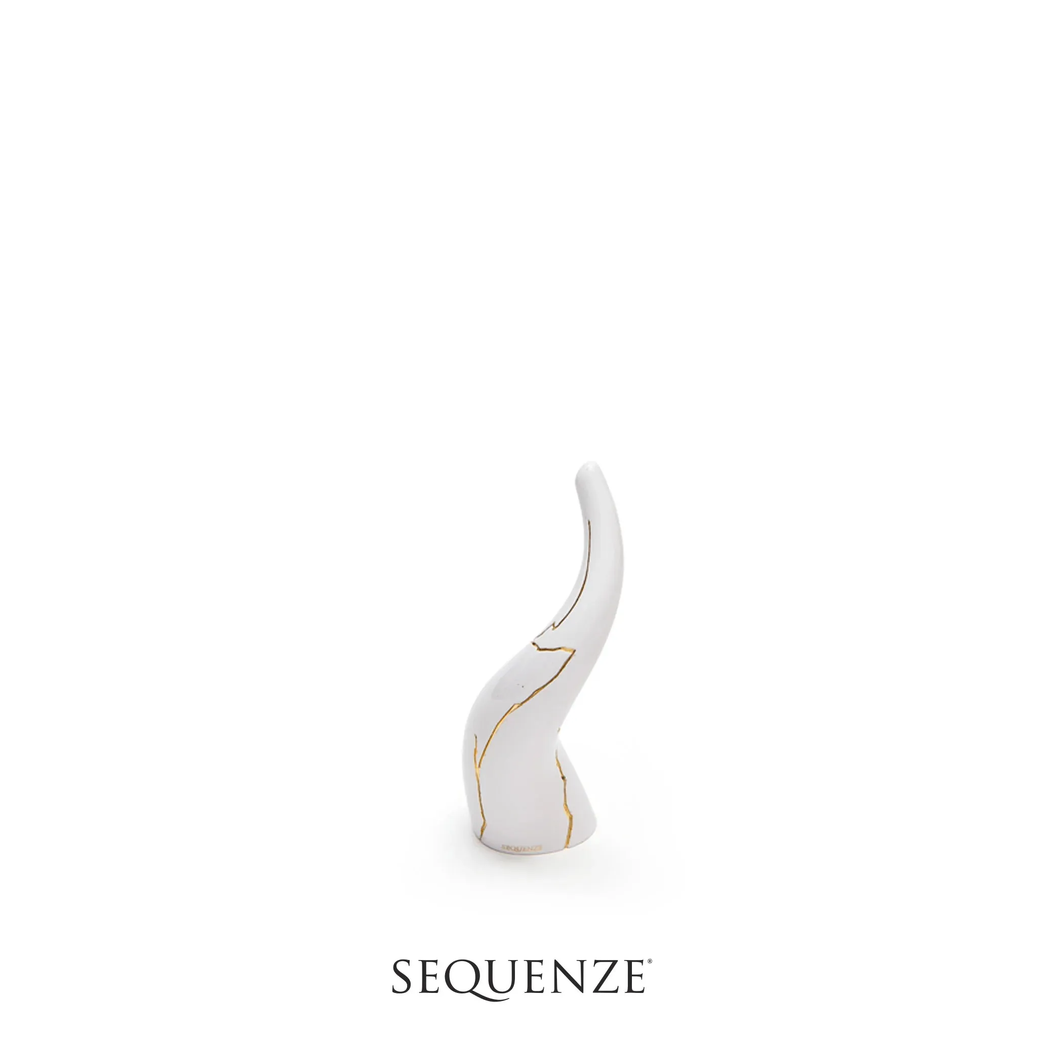 Sequenze Italy | Corno Kintsugi Bianco Piccolo