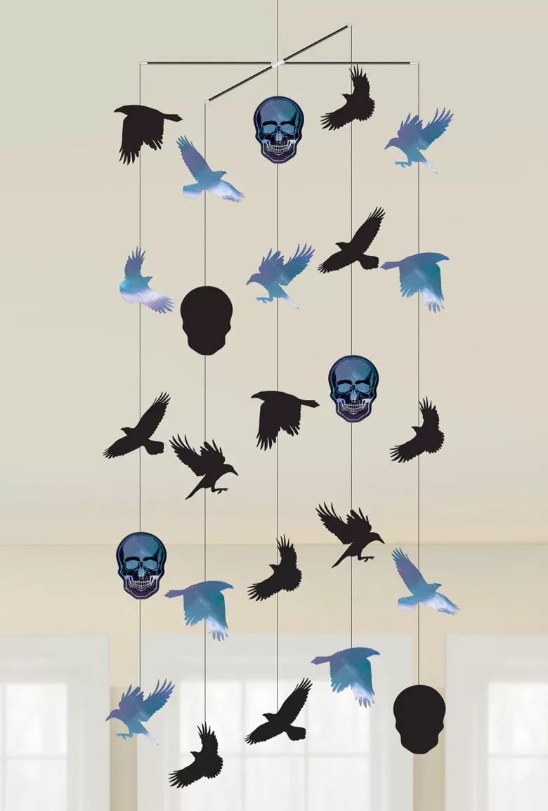 Shimmer Skull Halloween Mobile 1m