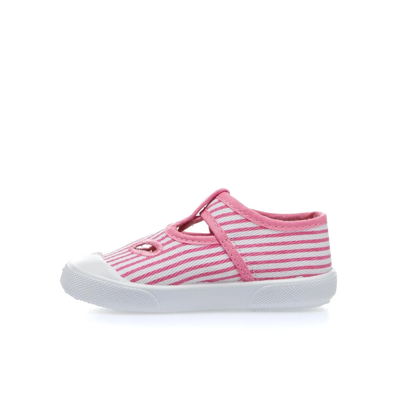 Sneakers bianche e rosa con cinturino