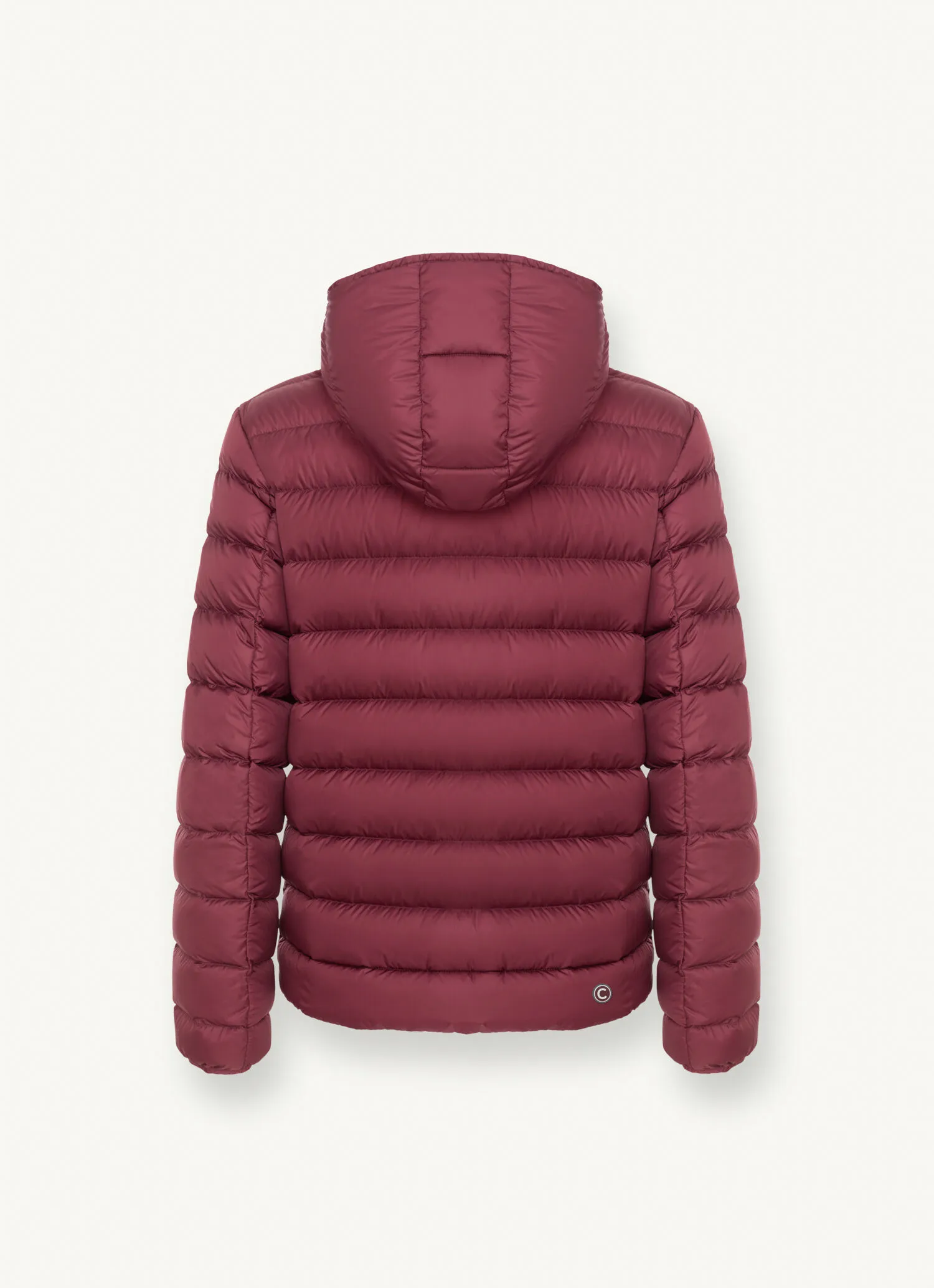 Sporty down jacket with detachable hood