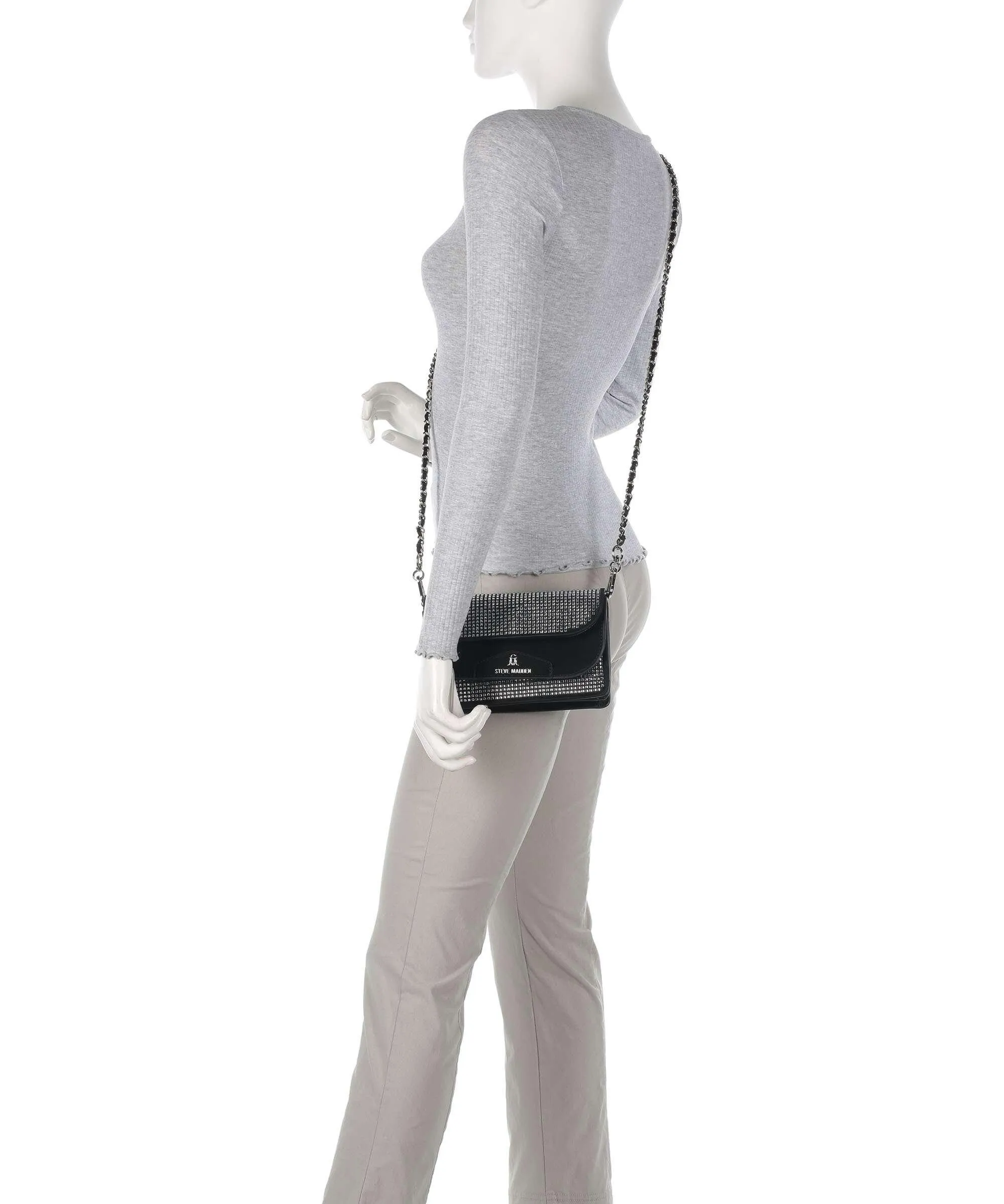  Steve Madden BALIZA Borsa a tracolla poliestere nero  