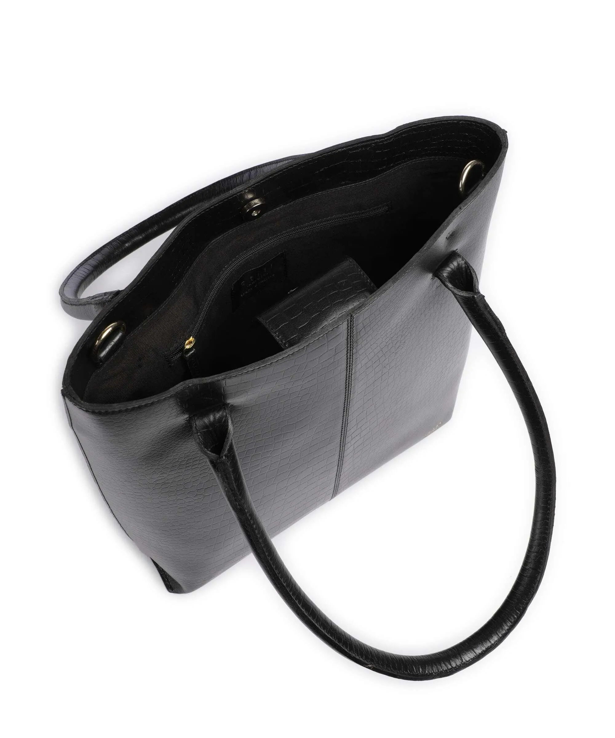  Still Nordic Lucy Borsa shopper pelle di bufalo nero  