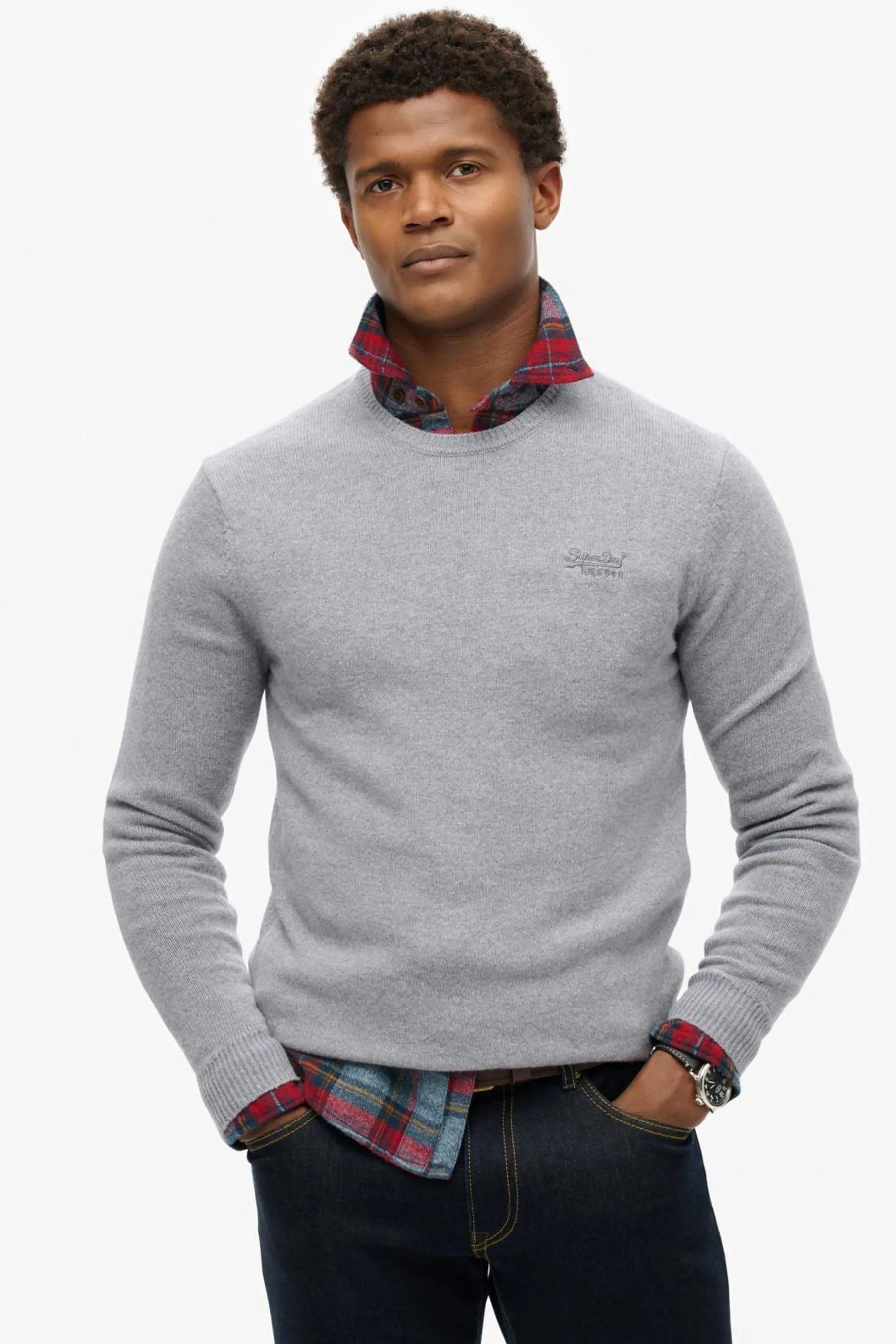 Superdry Slim Fit Essential Crew Jumper    