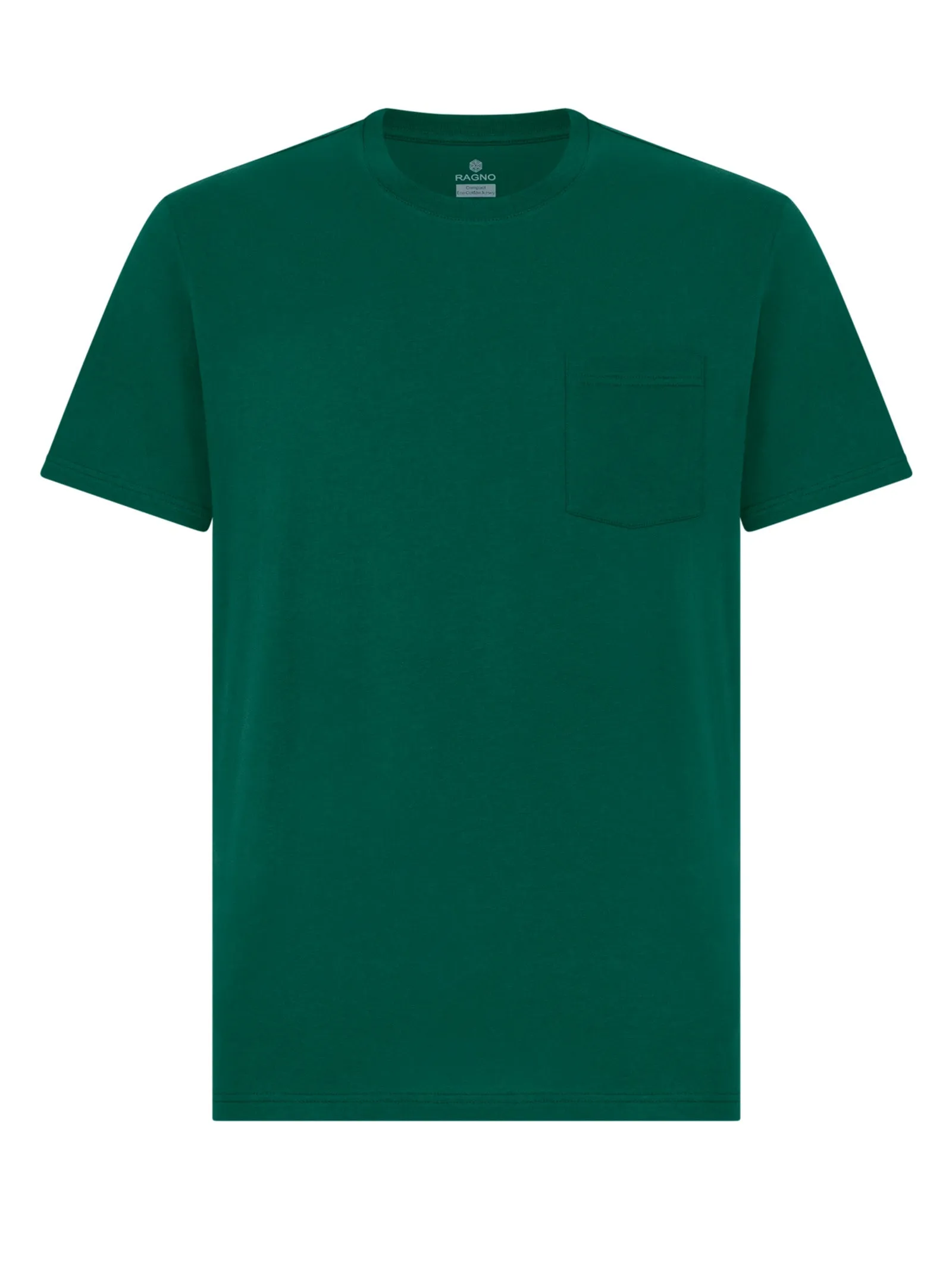 T-shirt in Compact Eco Cotton Jersey - Evergreen