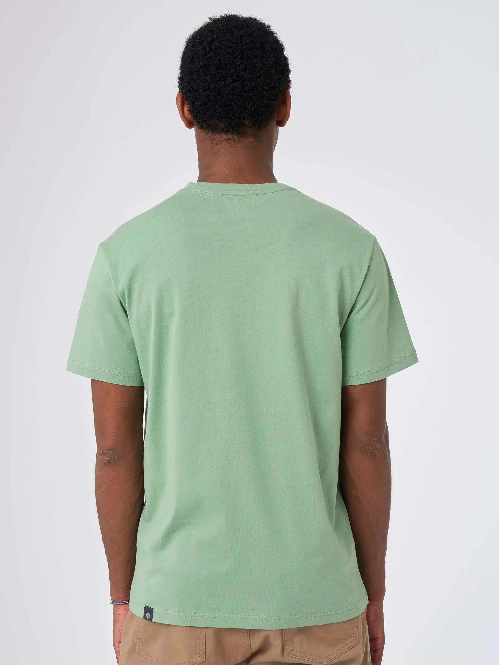 T-shirt in Compact Eco Cotton Jersey - Evergreen