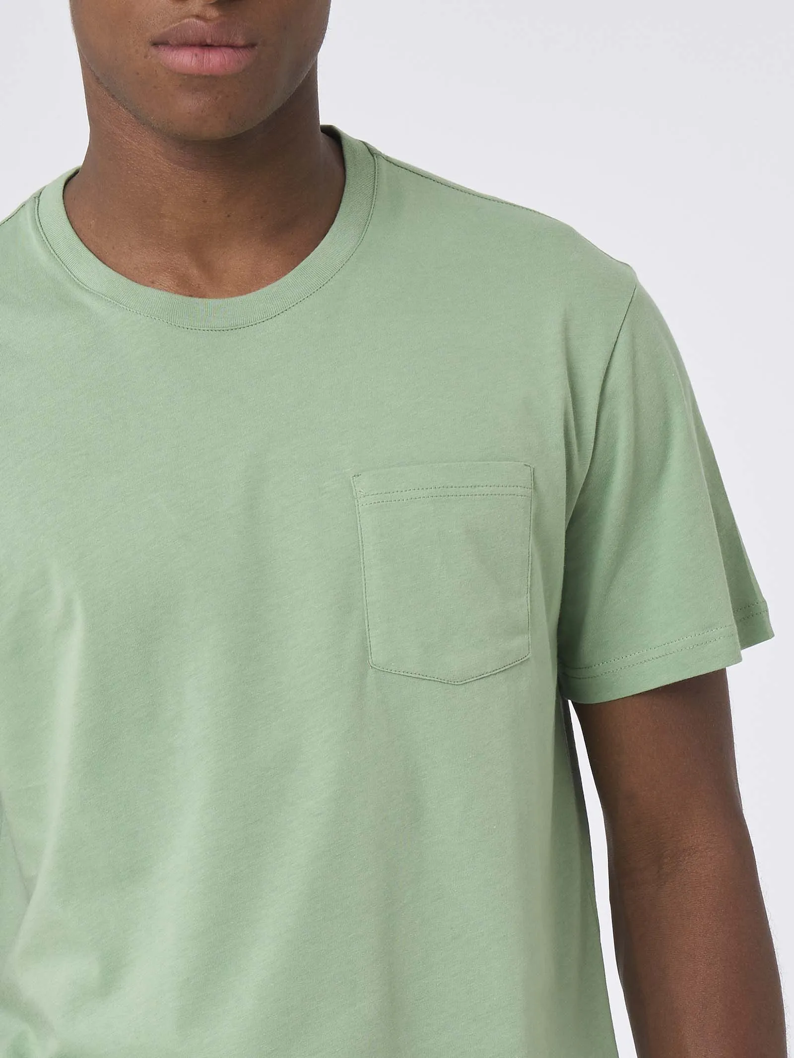 T-shirt in Compact Eco Cotton Jersey - Evergreen