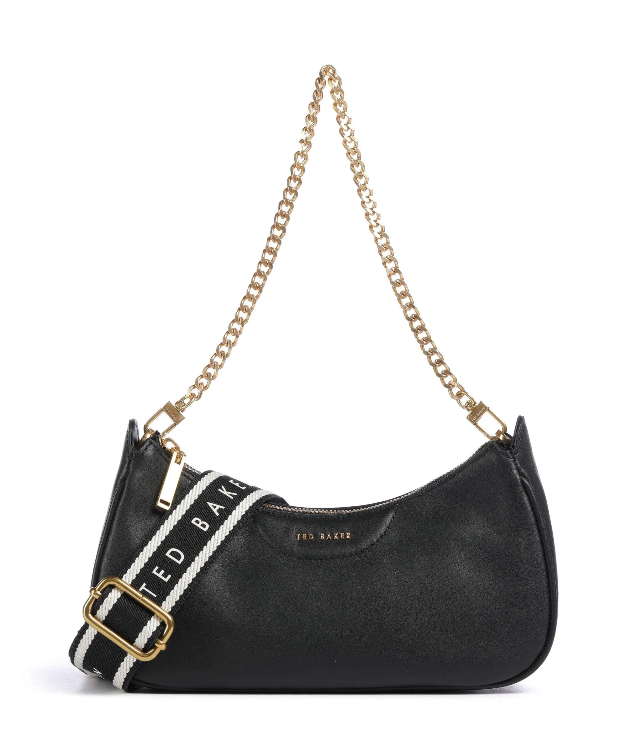  Ted Baker Essiy Borsa a spalla pelle di vacchetta finemente grana nero  