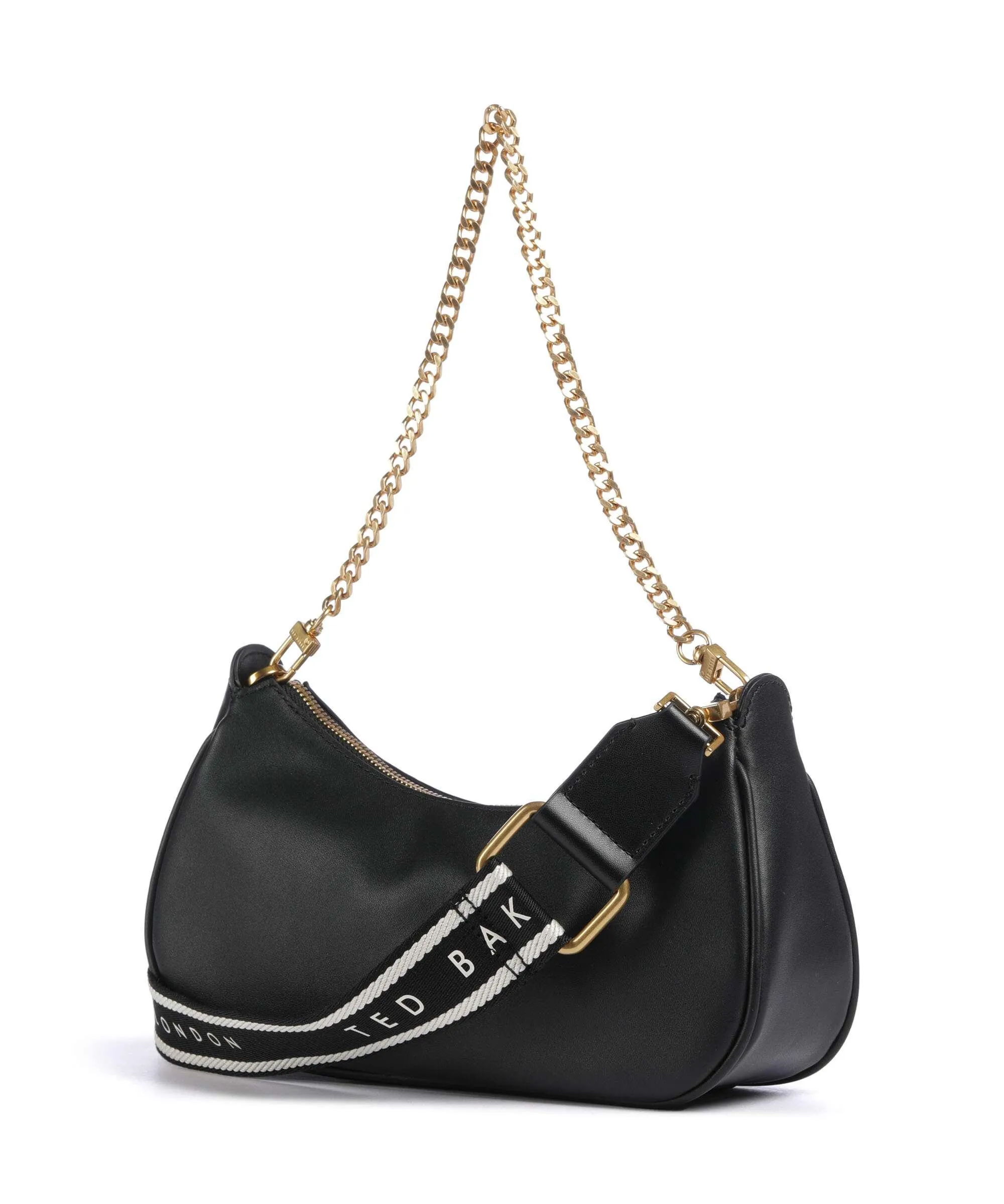  Ted Baker Essiy Borsa a spalla pelle di vacchetta finemente grana nero  