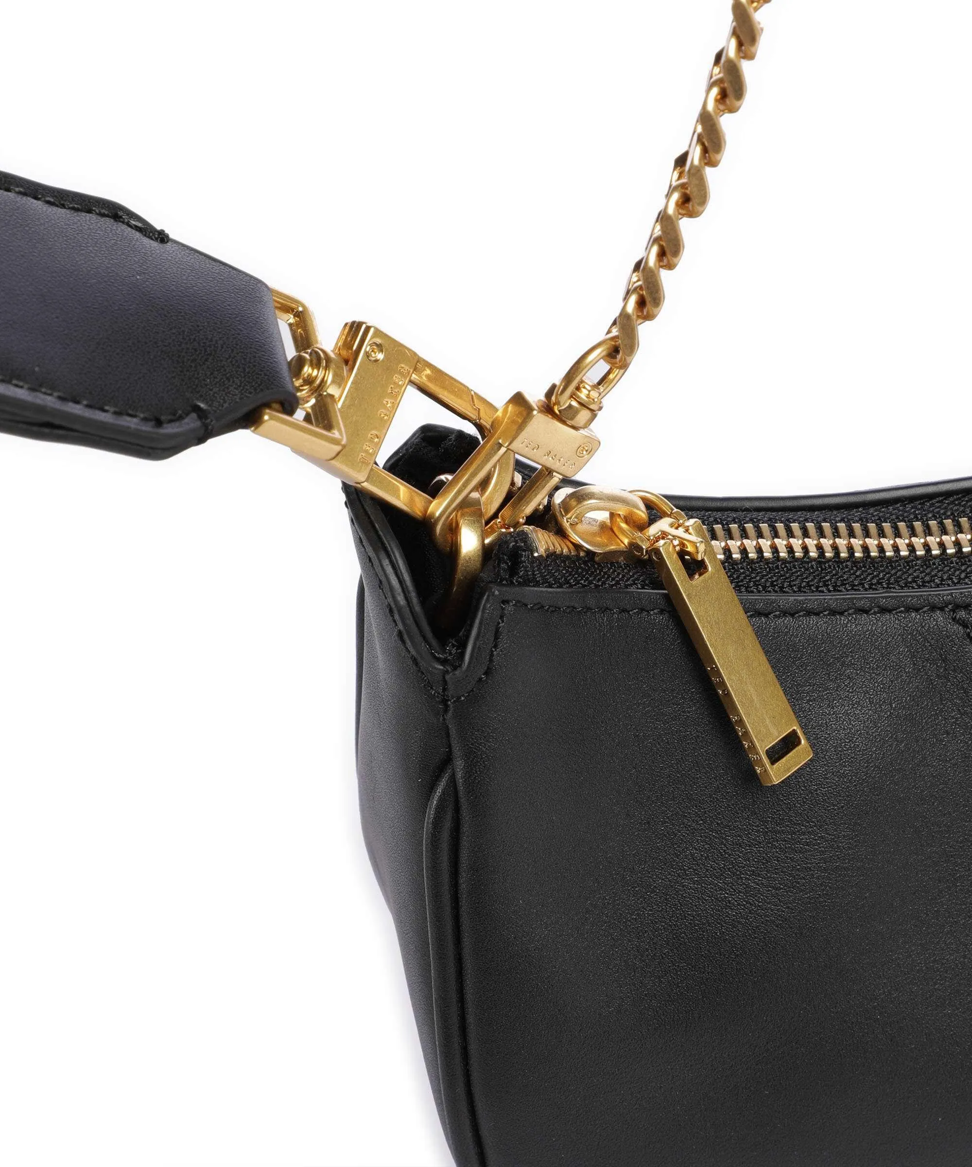  Ted Baker Essiy Borsa a spalla pelle di vacchetta finemente grana nero  