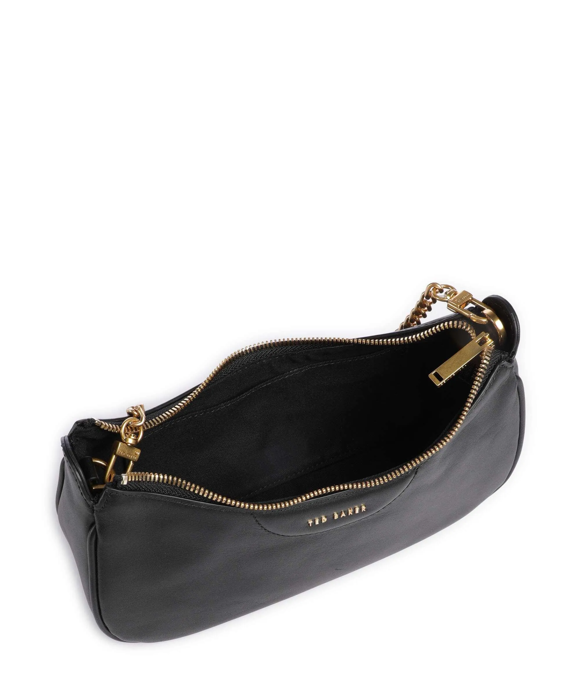  Ted Baker Essiy Borsa a spalla pelle di vacchetta finemente grana nero  