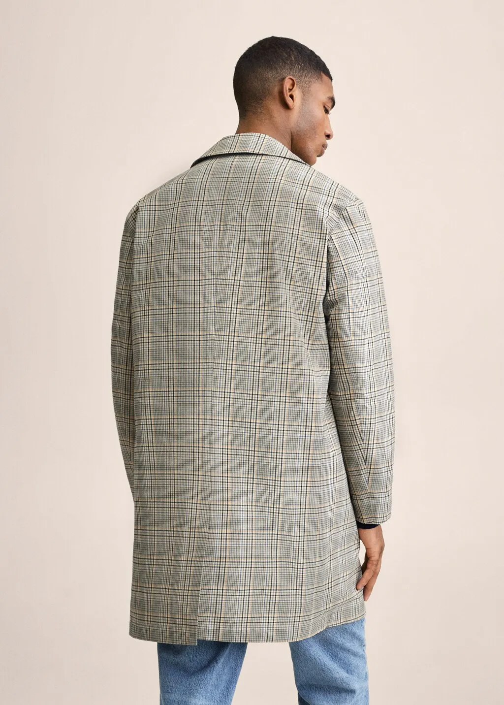 Trench cotone quadri