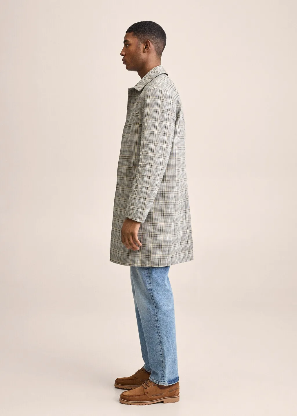 Trench cotone quadri