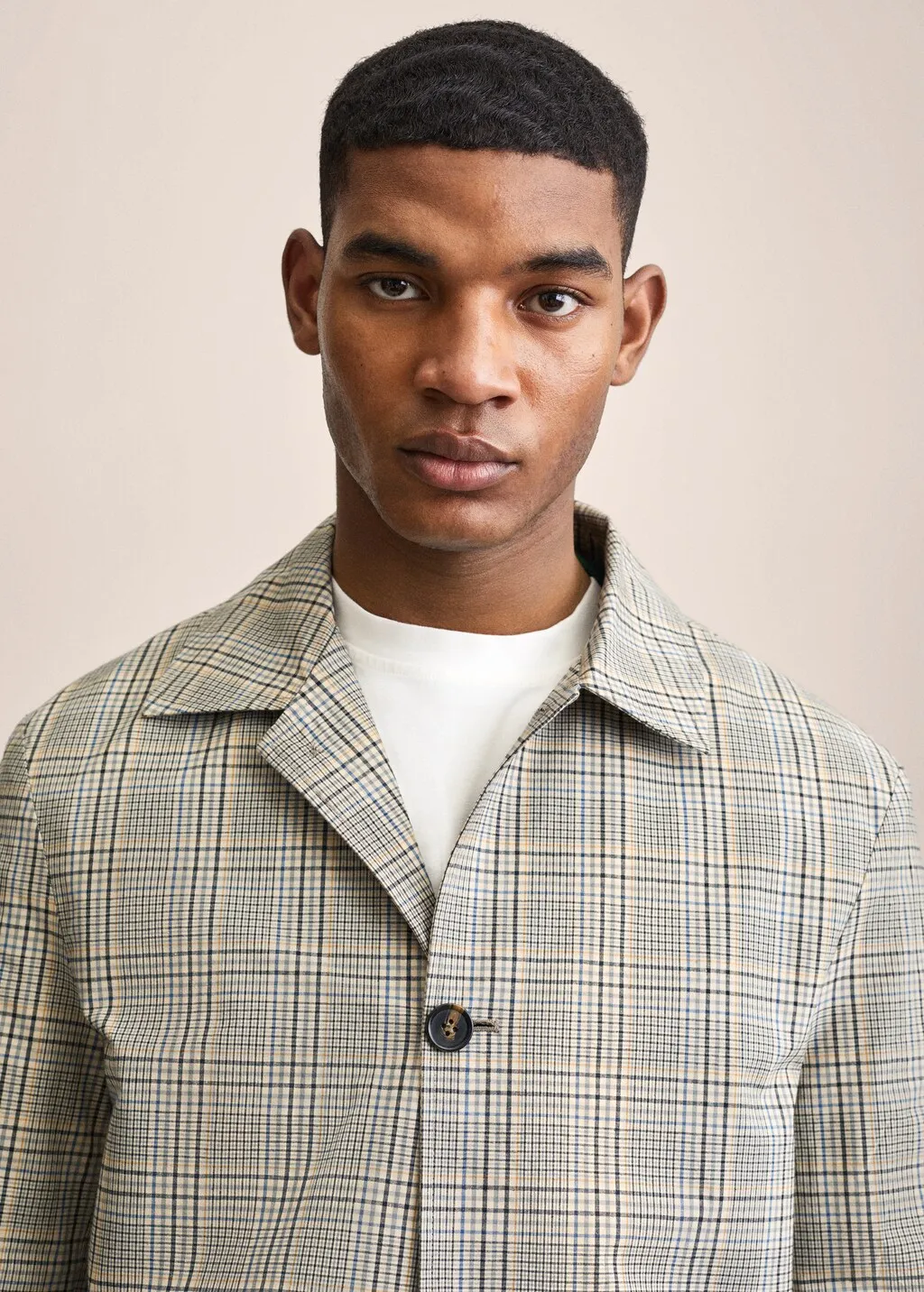 Trench cotone quadri