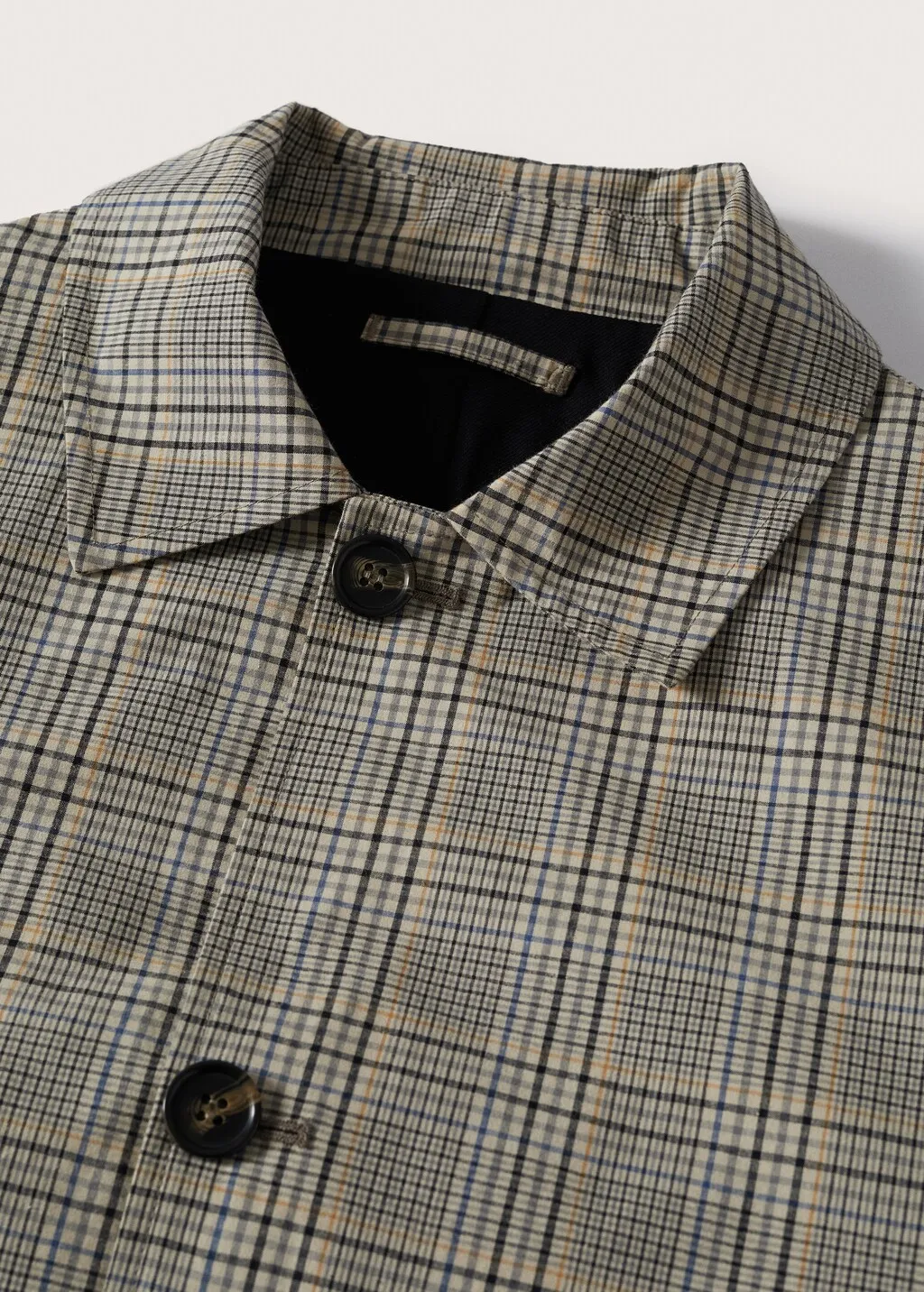 Trench cotone quadri