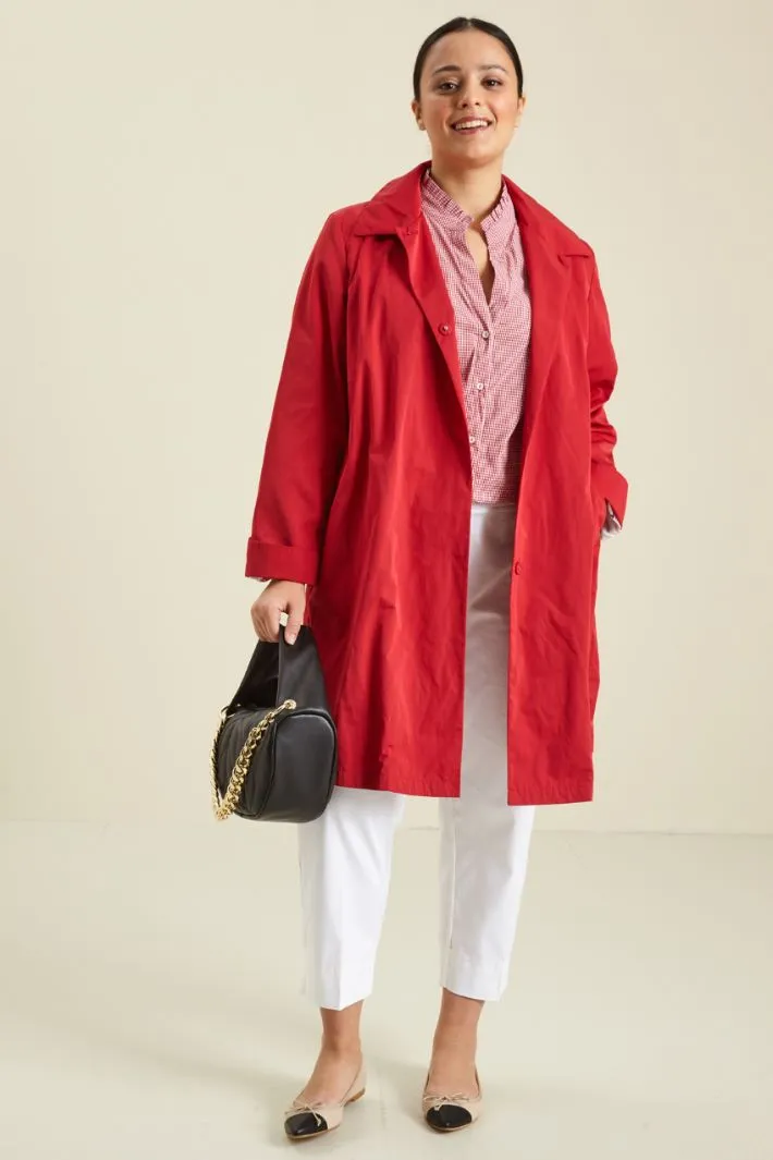 Trench in gabardina antigoccia