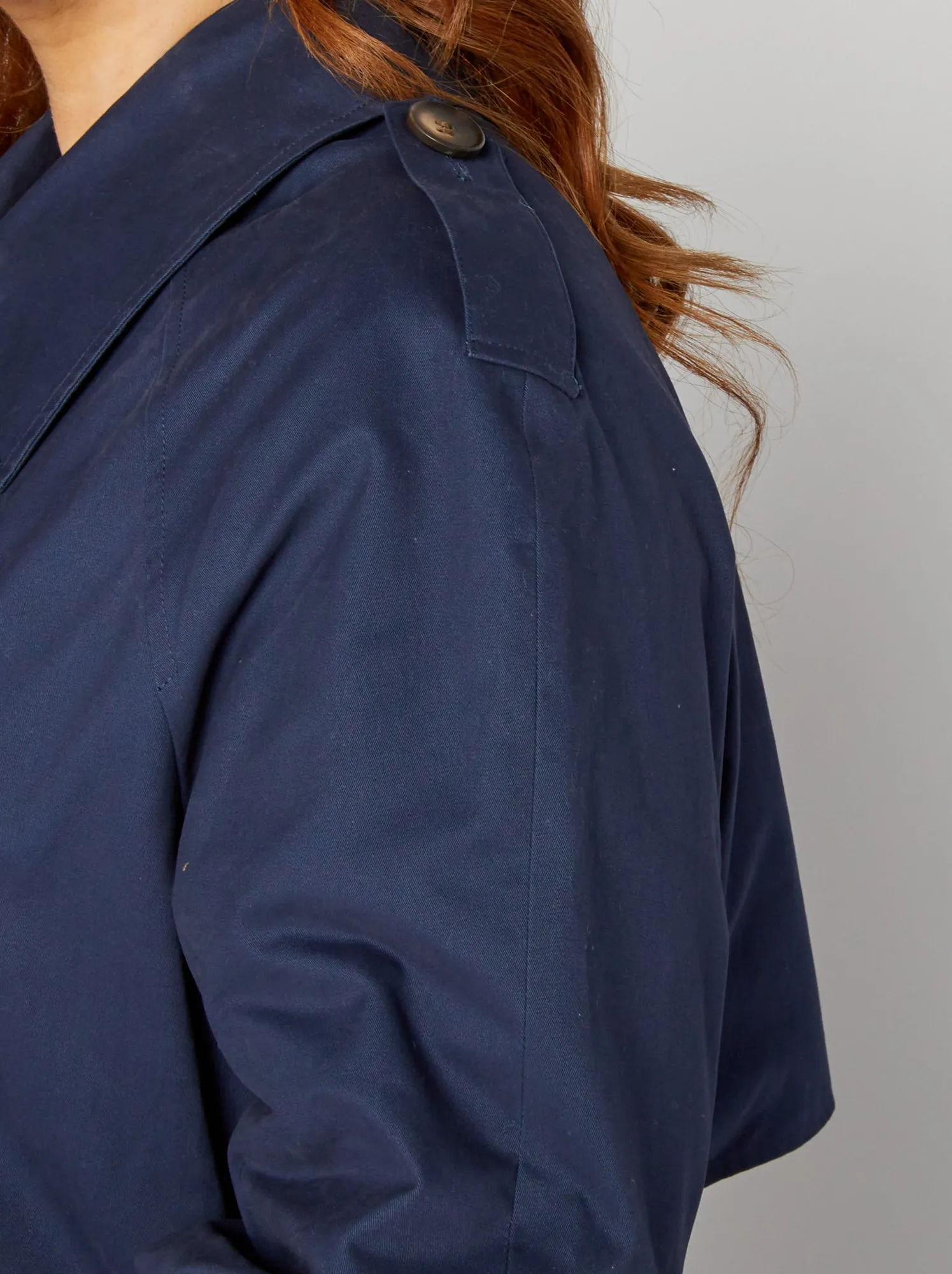 Trench lungo - Blu marine